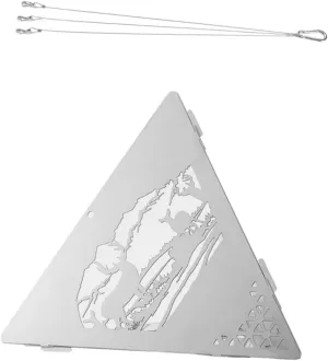 Hanging Triangle Stove for Campfire Multi-Purpose Durable Quick Assembly Camping Gear