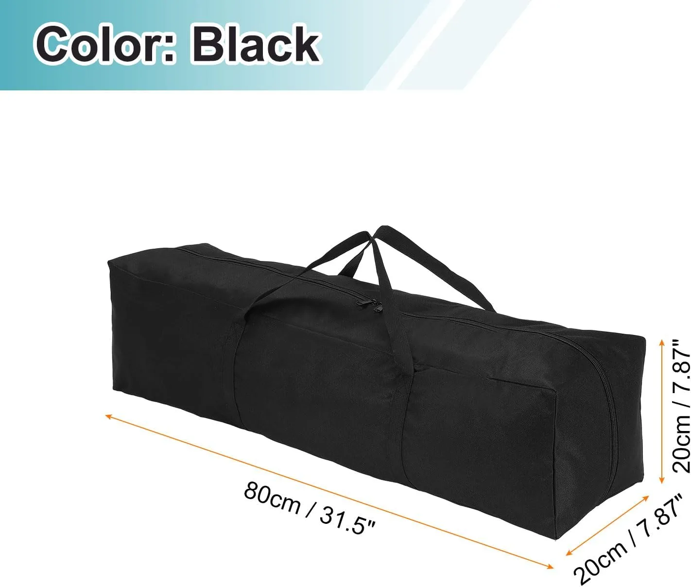 HARFINGTON Camping Chair Replacement Bag 31.5" x 7.9" Folding Chair Carry Bag Oxford Cloth Storage Tent Bag with Handle Strap for Travel Outdoor Camping Sports, Black