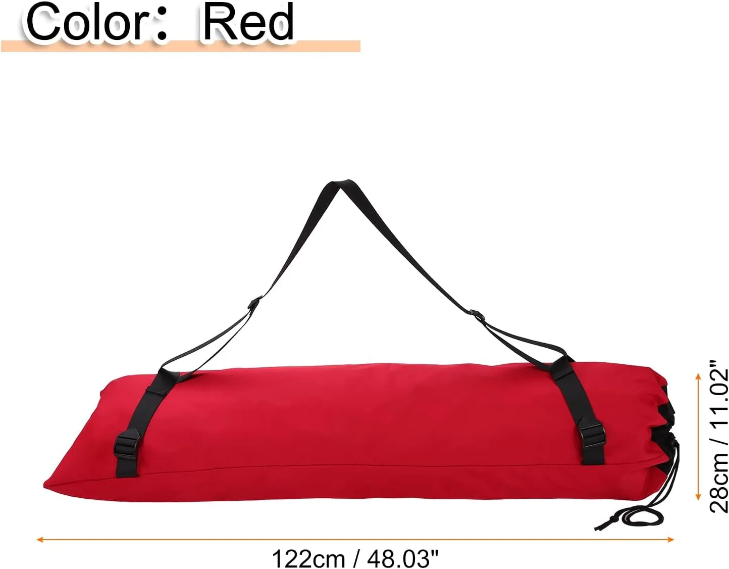 HARFINGTON Camping Chair Replacement Bag 48" Folding Chair Carry Bag Oxford Cloth Storage Tent Bag with Shoulder Strap for Travel Outdoor Camping Sports, Red