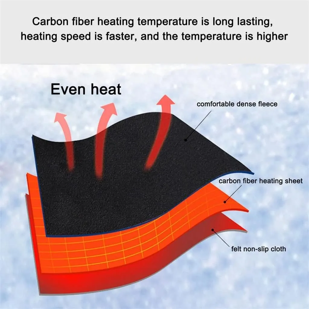 Heated Insoles for Feet Men's Shoes Heating Insoles Women's Sports Washable Rechargeable Warming Insoles(39-40)