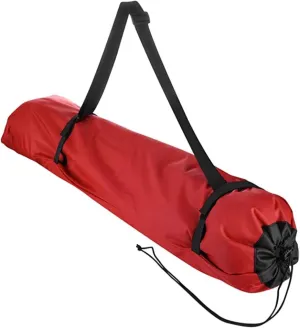 Heavy Duty Camping Chair Replacement Bag with Side Pocket, Camp Cover Bags for Carrying Folding Chairs - 48 X 11 Inches, Durable 600D Oxford Fabric, Extra Wide Mouth, Adjustable Strap for Carry (Red)