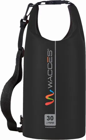Heavy Duty Durable Waterproof Dry Bag for Kayaking, Rafting, Boating, Swimming, Hiking 30L - Black
