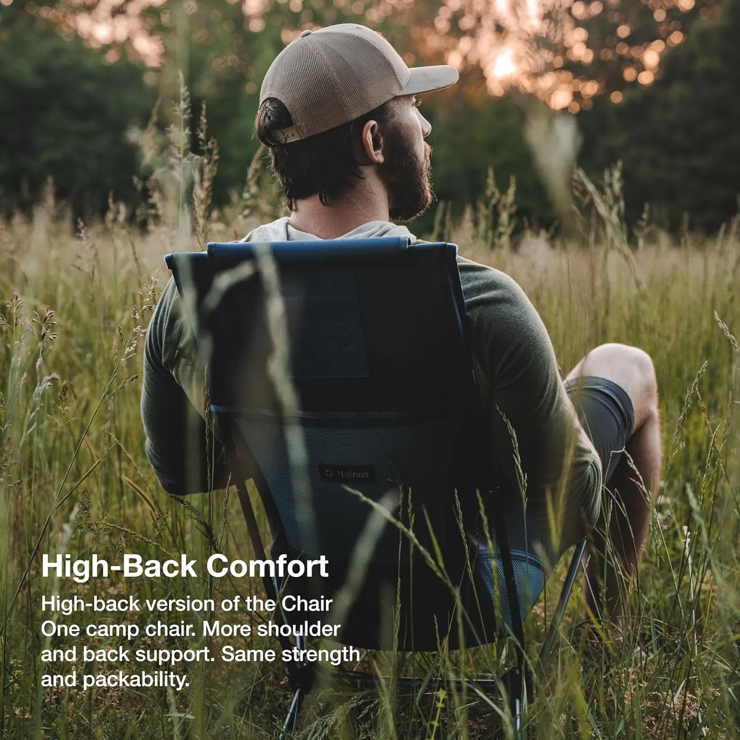 Helinox Chair Two Ultralight, High-Back, Collapsible Camping Chair, Rainbow Bandana, with Pockets