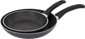 Henckels Everlift 2-Piece Granitium Nonstick Frying Pan Set, 8-inch and 10-inch frying pan, Made in Italy, durable 3-layer granite-hued nonstick coating from recycled materials, Oven safe to 400°F