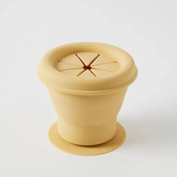 Henny Silicone Collapsible Snack Cup – Lemon