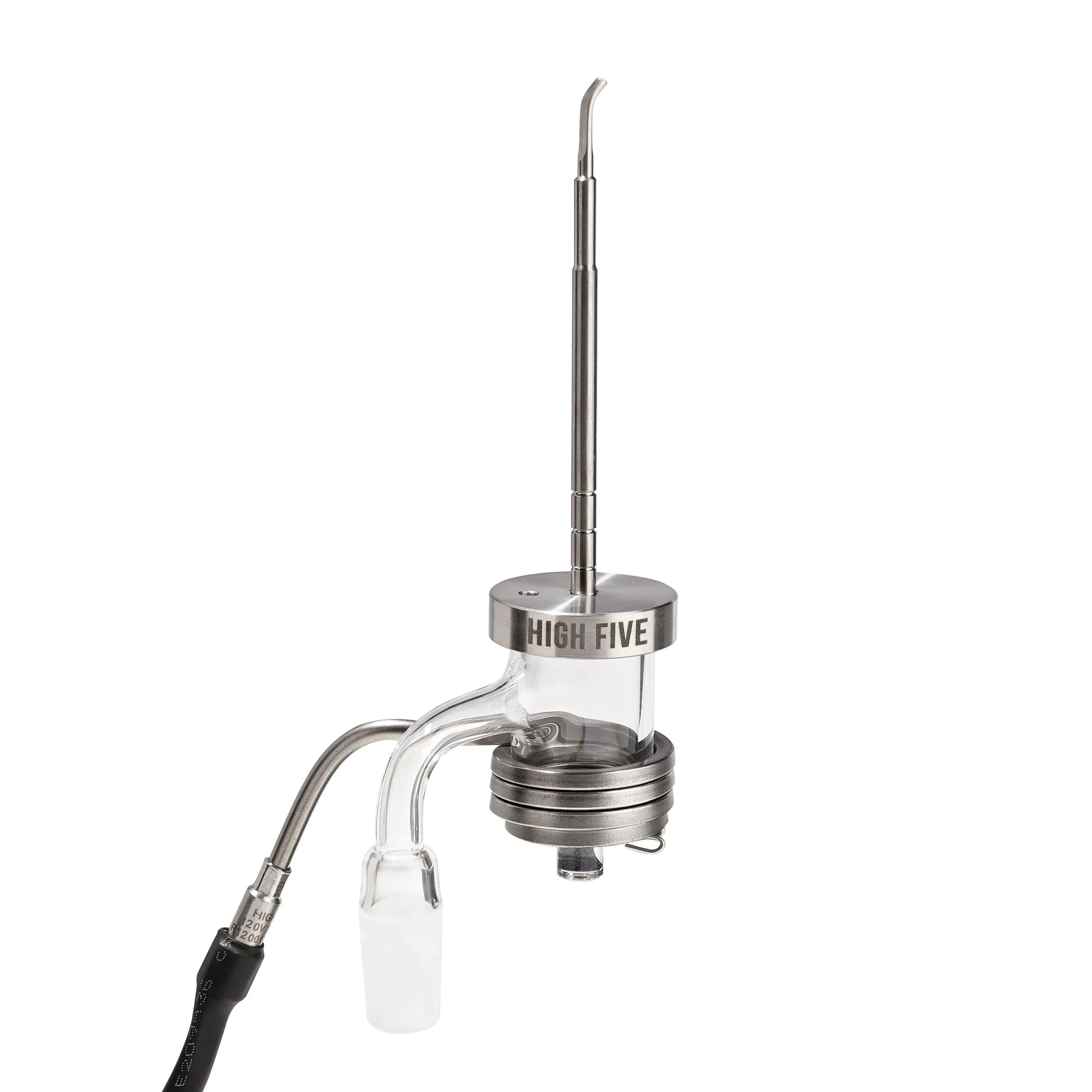 High Five - LCD E-Nail Quartz E-Banger & Rig Kit