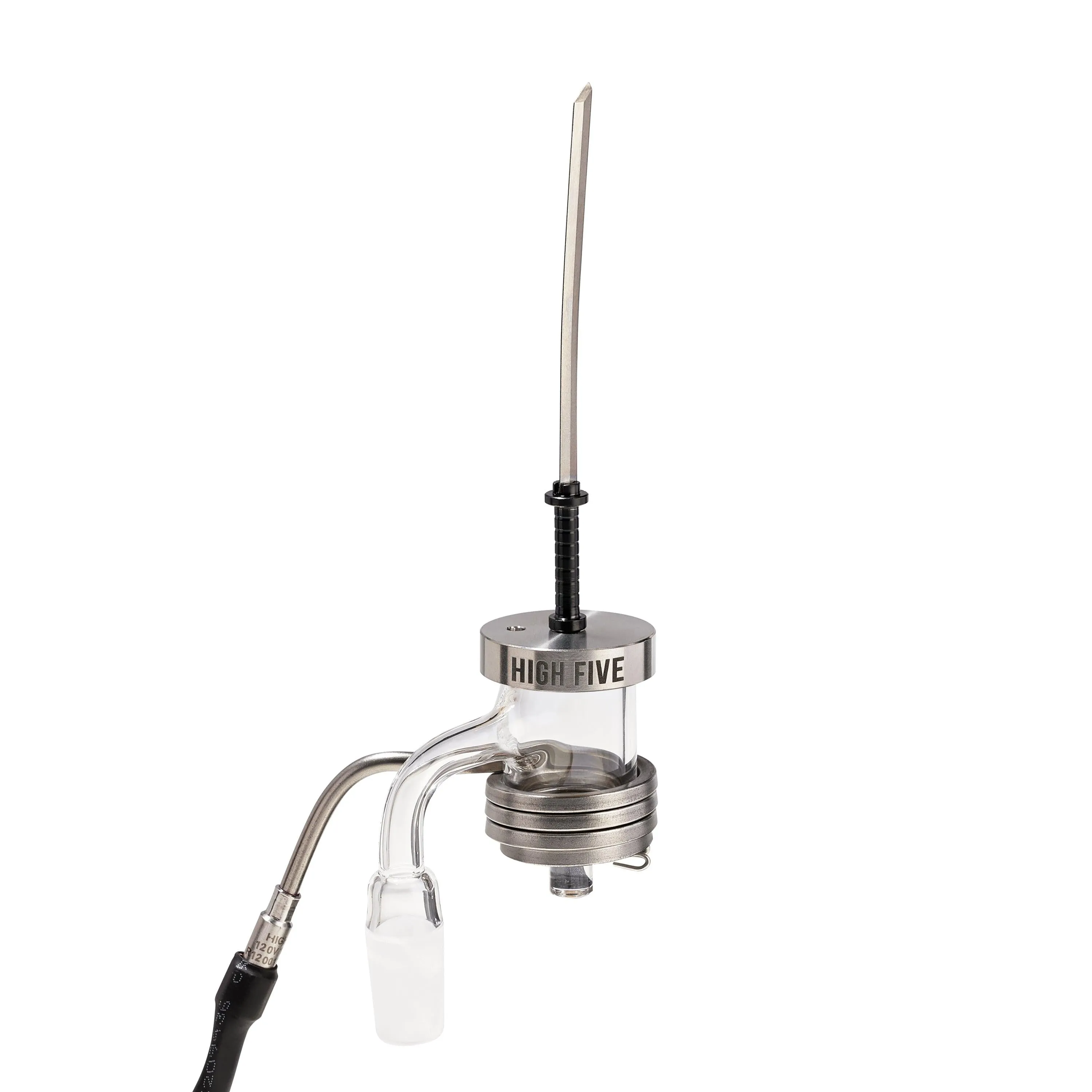 High Five - LCD E-Nail Quartz E-Banger & Rig Kit