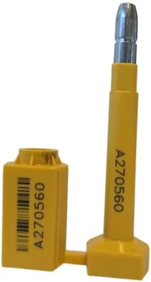 High-Security Bolt Seal HK, 200 Pack– Yellow, Numbered   Barcode | ISO 17712 “H” & C-TPAT Certified | Tamper-Proof for Cargo & Truck Doors | Ships Quick from USA