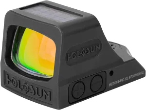 HOLOSUN HE508T X2 Multi-Reticle 2 MOA Dot & 32 MOA Circle Open Reflex Pistol Sight - Solar Failsafe Shake-Awake Durable Titanium Handgun Sight with Multilayer Reflective Glass - Green/Red Dot Options