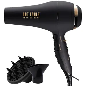 Hot Tools Pro Artist Black Gold 2100 Turbo Ceramic   Ionic Hair Dryer | Fast Dry, Lightweight