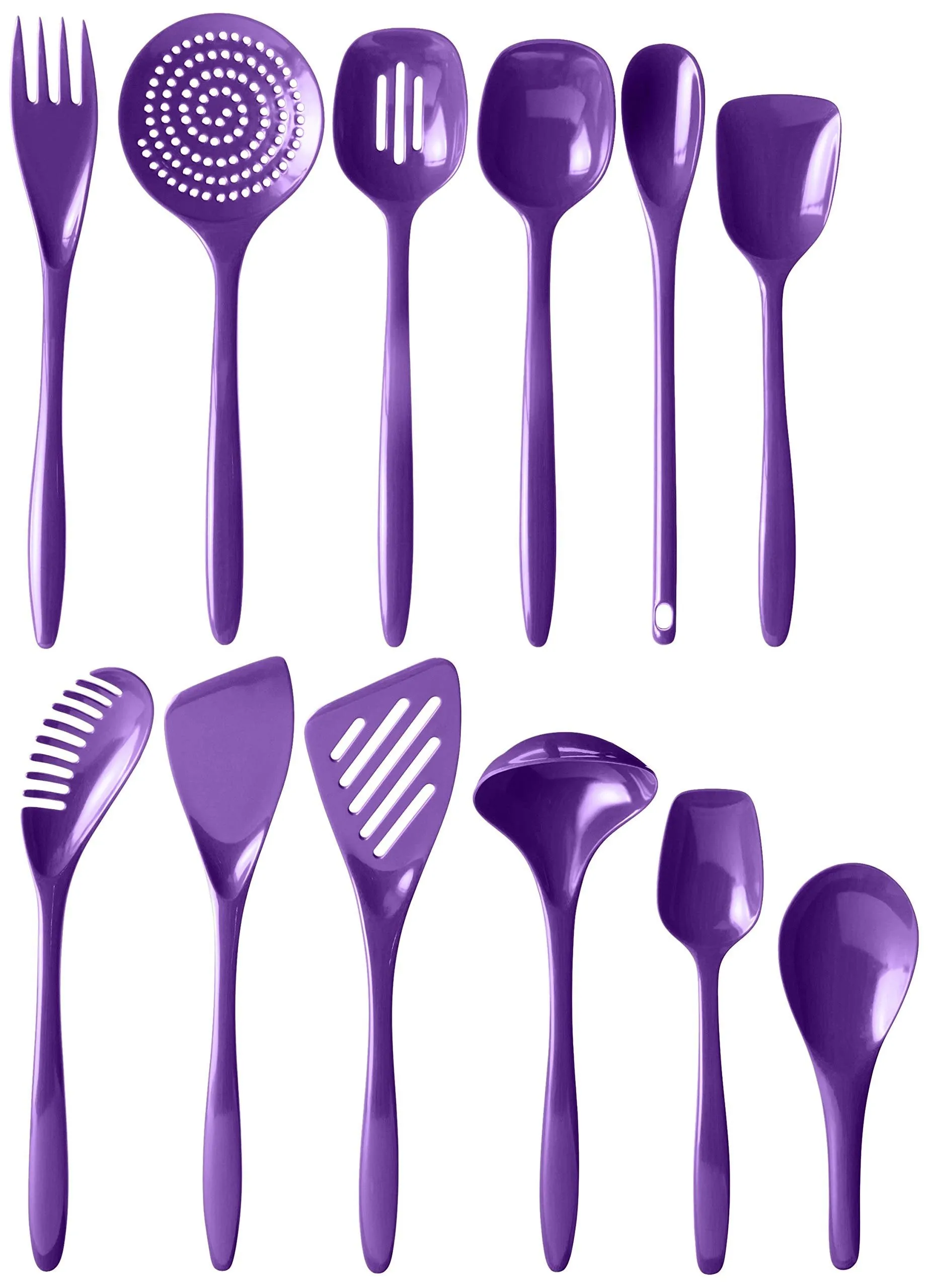 Hutzler 12 Piece Cook & Serve Melamine Utensil Set