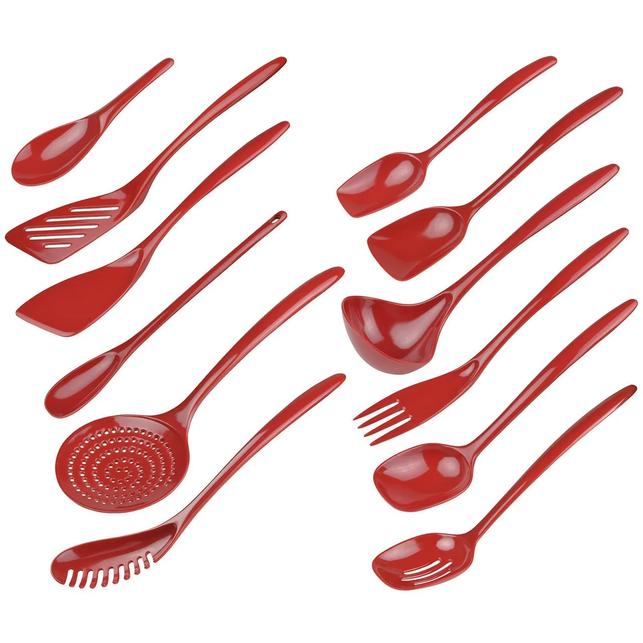 Hutzler 12 Piece Cook & Serve Melamine Utensil Set
