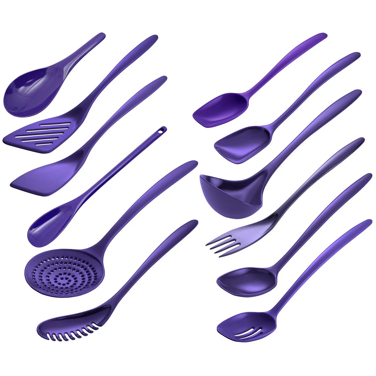 Hutzler 12 Piece Cook & Serve Melamine Utensil Set