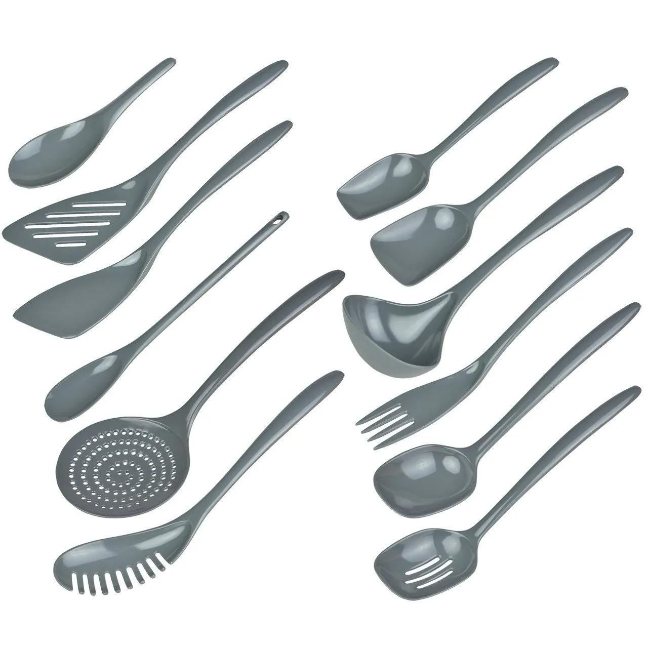 Hutzler 12 Piece Cook & Serve Melamine Utensil Set