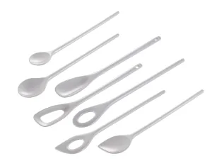 Hutzler 7 Piece Melamine Mixing Spoon Set - White