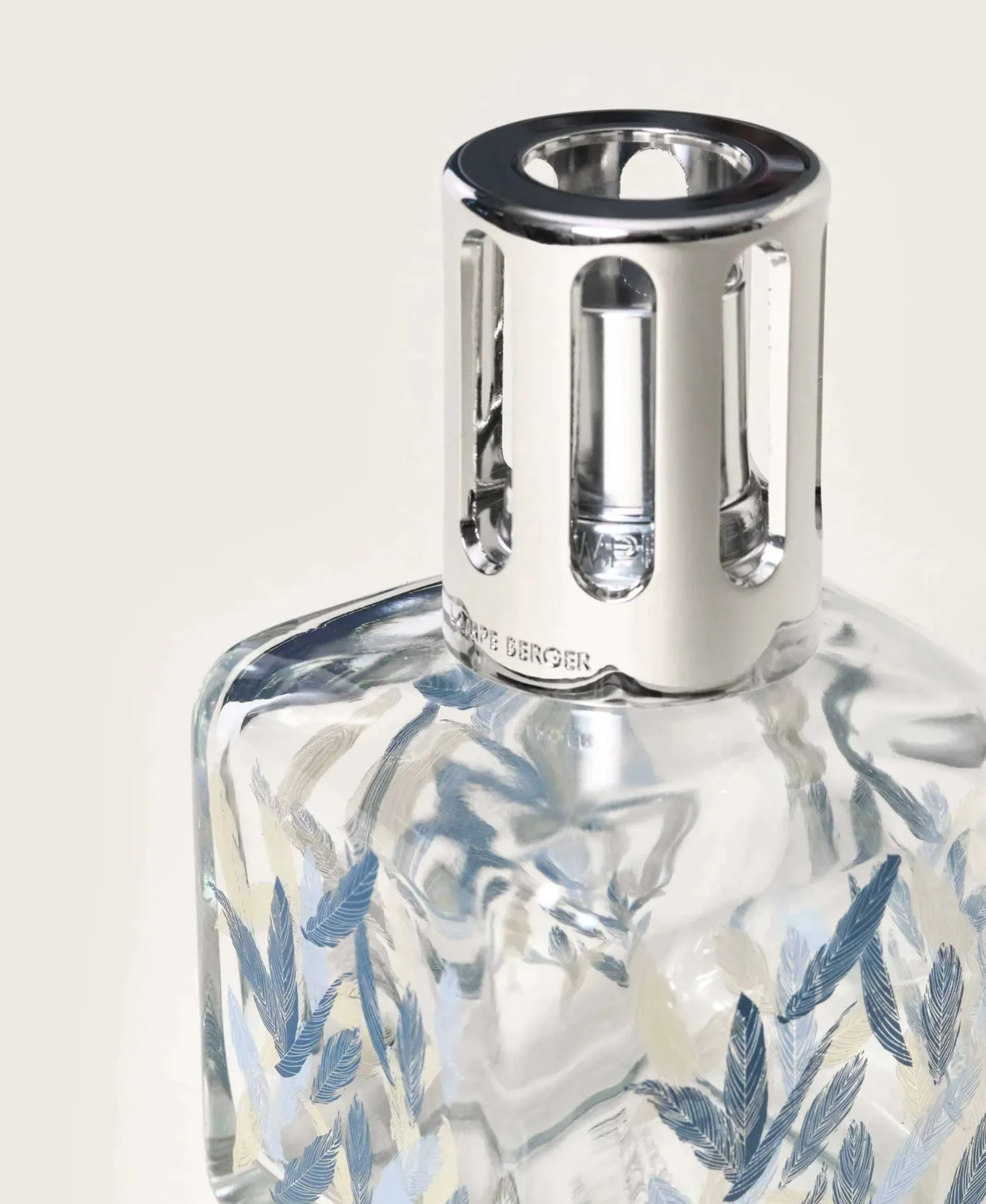 Ice Cube Blue Feathers Lamp Gift Set - Lampe Berger