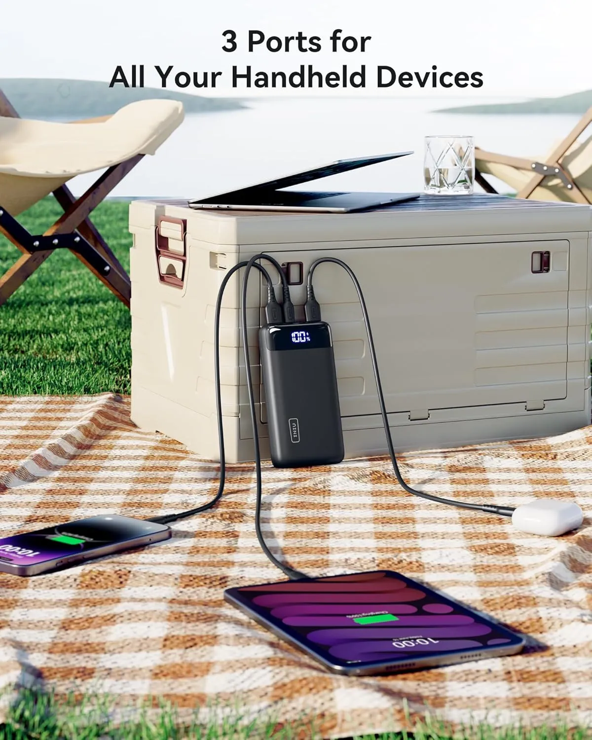 INIU Portable Charger, 22.5W 20000mAh USB C in & Out Power Bank Fast Charging, PD 3.0 QC 4.0 LED Display Phone Battery Pack Compatible with iPhone 16 15 14 13 Pro Samsung S23 Google iPad Tablet, etc
