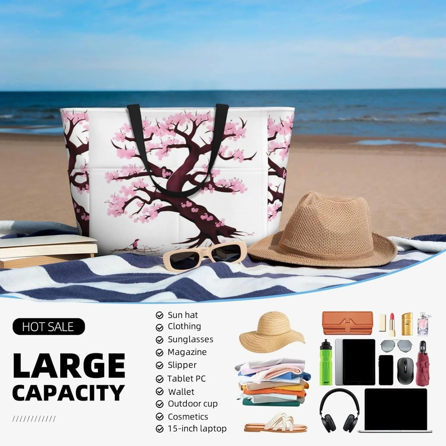 Insect atlas portable travel bag large capacity luggage bag beach bag dry and wet separation gym bag lightweight