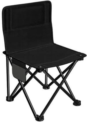 IRYZE Outdoor Chair Folding Camping Chair Outdoor Folding Backrest Chair Portable Fishing Chair with Side Pocket Lightweight Leisure Chairs Padded Deck Chair Camping Chair Foldable Chair (Color : A)