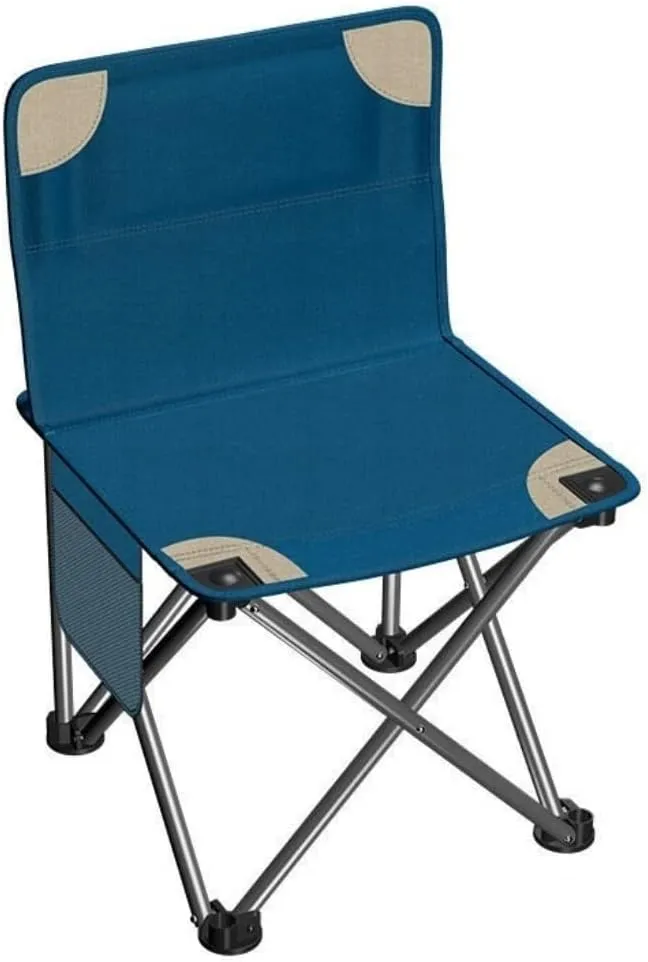 IRYZE Outdoor Chair Folding Camping Chair Outdoor Folding Backrest Chair Portable Fishing Chair with Side Pocket Lightweight Leisure Chairs Padded Deck Chair Camping Chair Foldable Chair (Color : C)