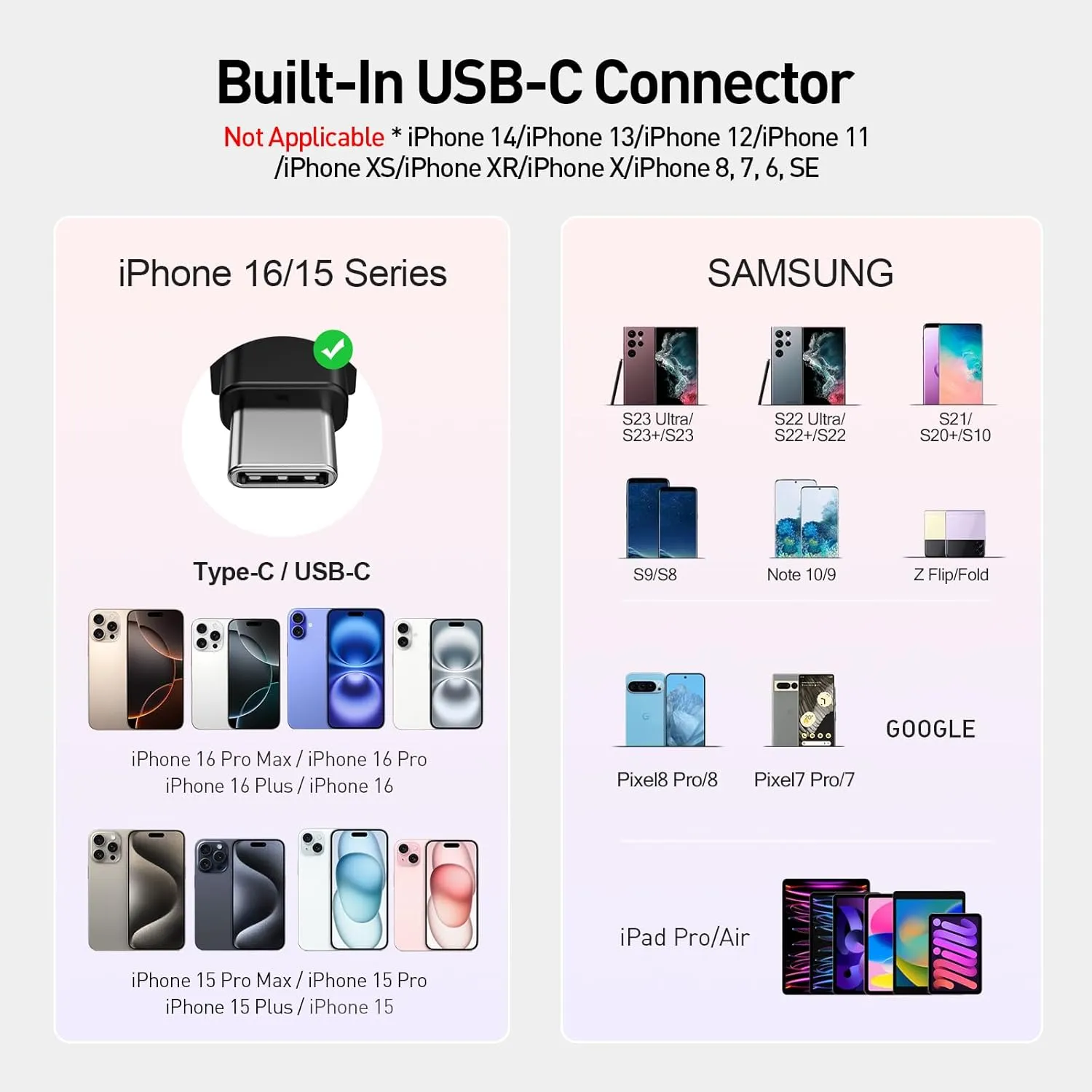 iWALK Portable Charger for iPhone 16/15 USB-C Small Power Bank 20W 4,500mAh Fast Charging Battery Pack Compatible with iPhone 15/16/16 Plus/16 Pro/16 Pro Max, Samsung Galaxy S25/S24/S23 Android