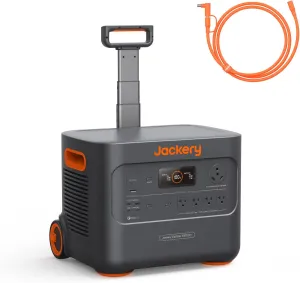 Jackery Explorer 3000 Pro Portable Power Station   DC Extension Cable, up to 3kW Emergency Power System, 3024Wh 3000W Solar Generator, Plug & Play Home Backup Solution