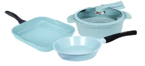 JADECOOK 4 piece Square pan set - BATERIA de 4 piezas con sarten cuadrado de JADE