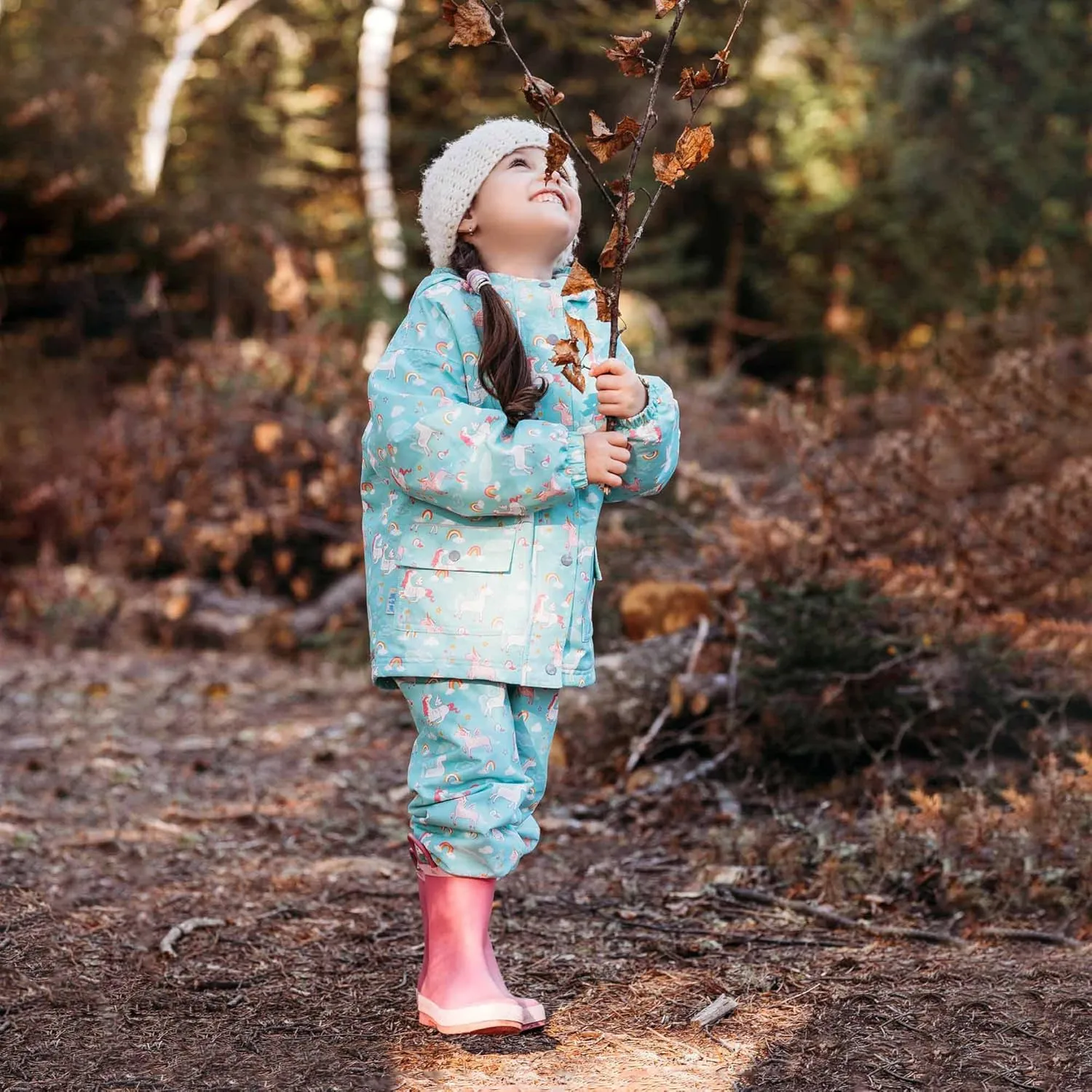 JAN & JUL Kids Toddlers Boys Girls Cozy Dry Water-Proof Rain Snow Pants