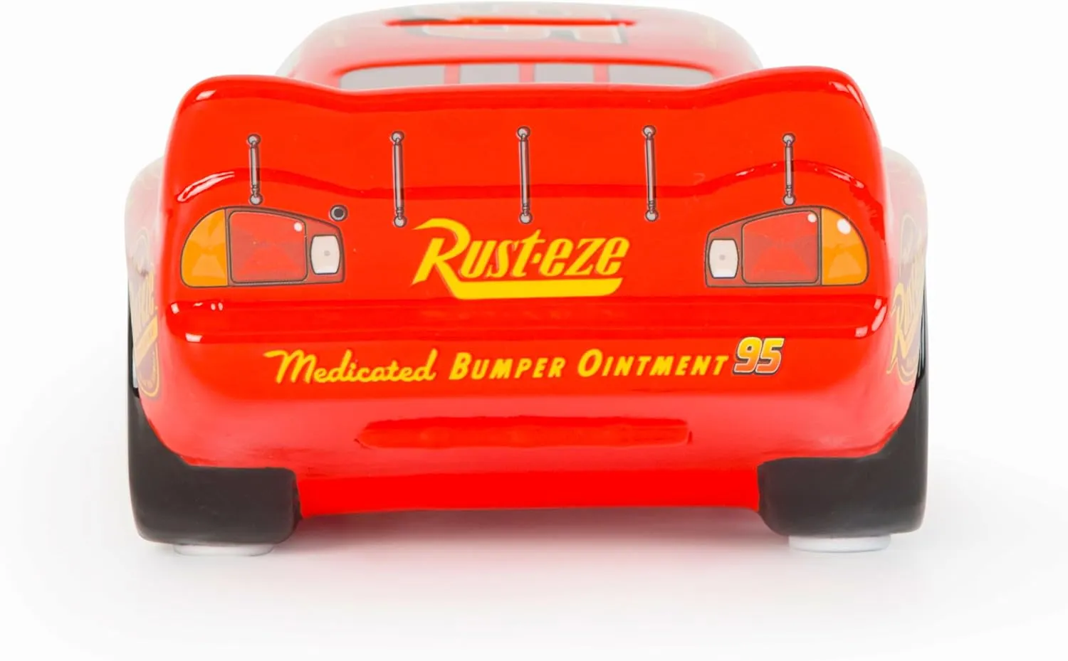Jay Franco Disney Pixar Cars Lighting McQueen Ceramic Piggy Bank - Kids Room Decor & Racecar Coin Bank - Children's Learning Resource