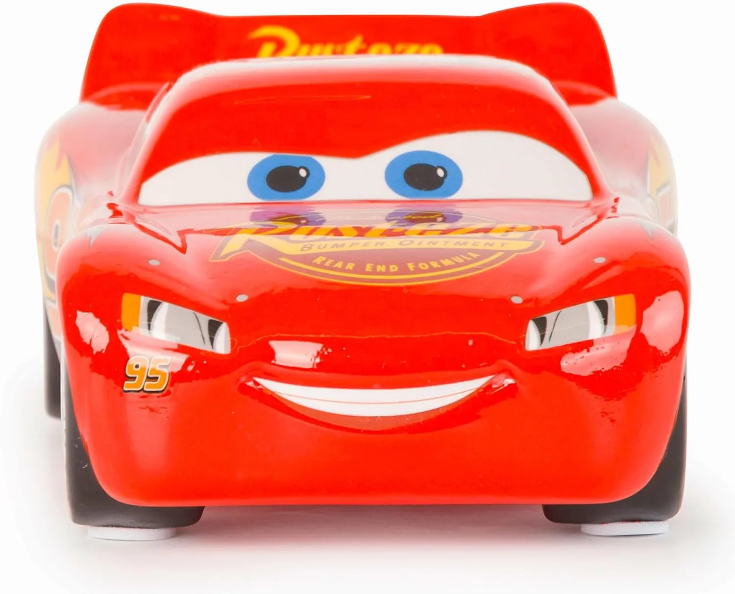 Jay Franco Disney Pixar Cars Lighting McQueen Ceramic Piggy Bank - Kids Room Decor & Racecar Coin Bank - Children's Learning Resource