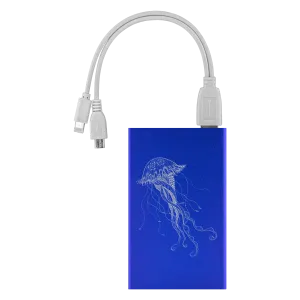 Jellyfish Floating In The Ocean Power Bank