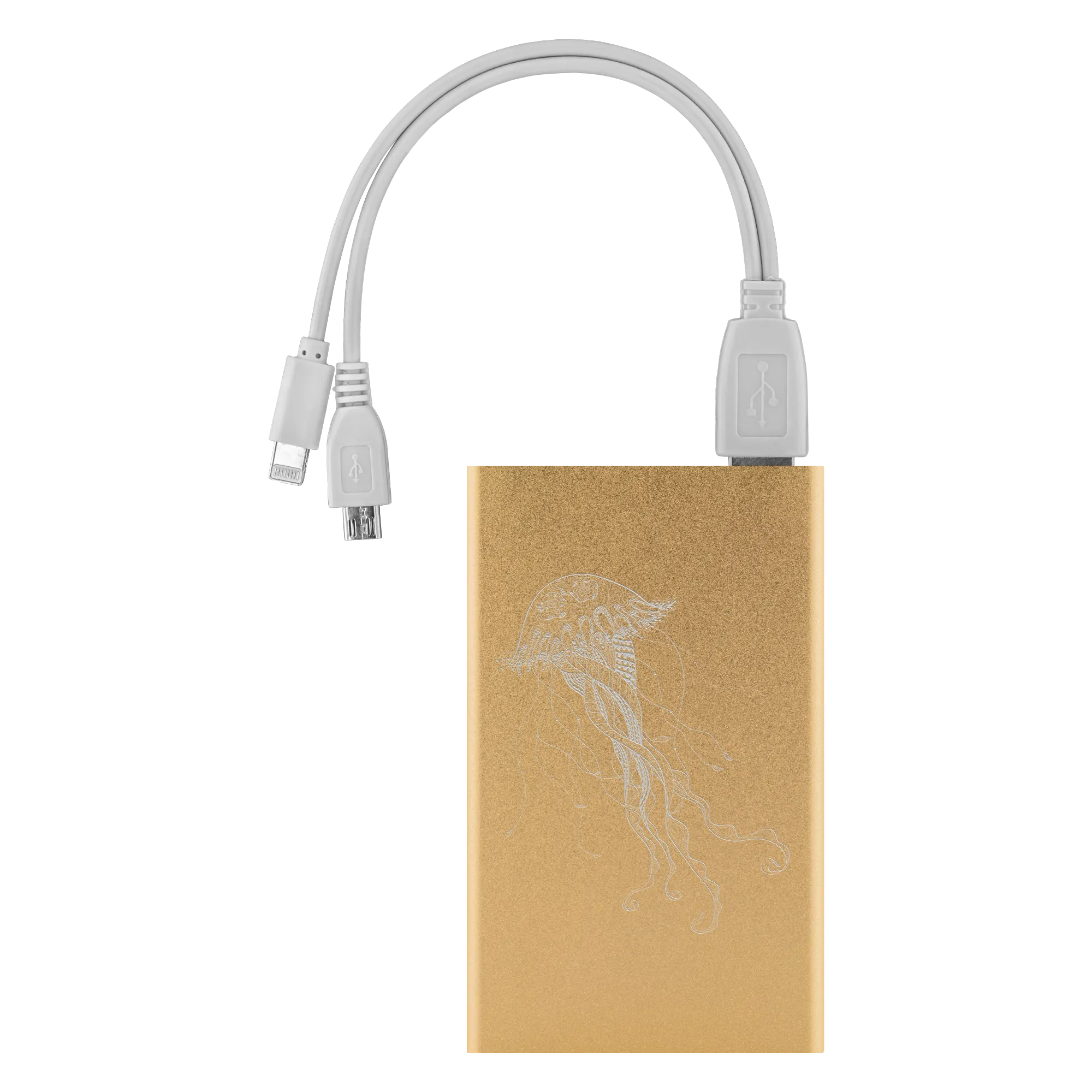 Jellyfish Floating In The Ocean Power Bank