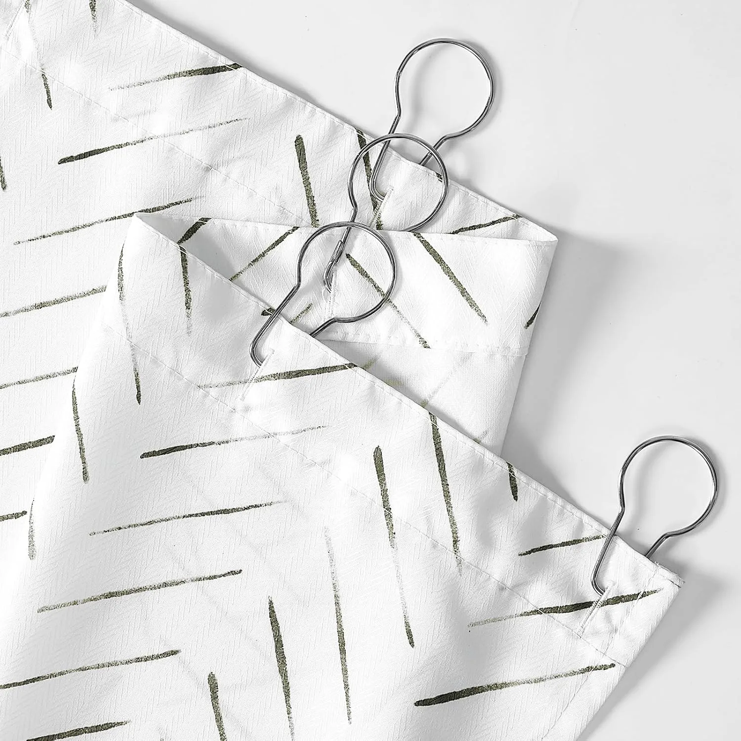 jinchan Black and White Shower Curtain Inky Herringbone Chevron Zig Zag Waterproof Fabric Modern Farmhouse Shower Curtains for Bathroom with 12 Hooks 70x72 Inches