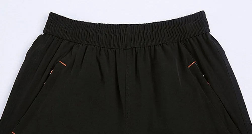 JINSHI Men's Outdoor Quick Dry Lightweight Sports Hiking Shorts Zipper Pockets