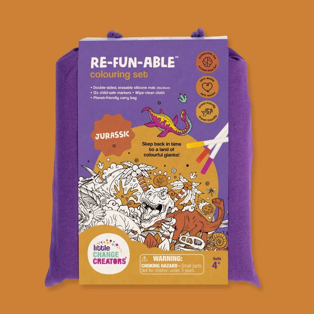 JURASSIC Re-FUN-able™ Colouring Set