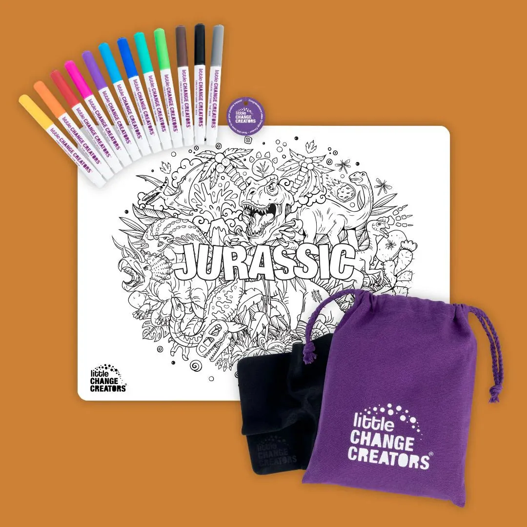 JURASSIC Re-FUN-able™ Colouring Set