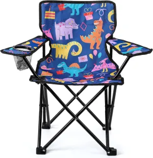 KABOER Kids Outdoor Folding Lawn and Camping Chair with Cup Holder and Carrying Bag, Children's Camping Chairs