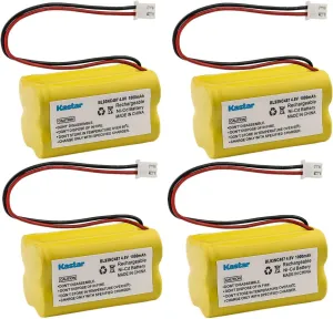 Kastar 4-Pack BL93NC487 Ni-CD Battery 4.8V 1000mAh Replacement for Simkar 6600012, Cooper Industries 6200-RP 6200RP, Exit Light Co ELR-G ELR-R LEDG3B LEDGBB LEDGBB-ST LEDR3B LEDRBB LEDRBB-ST