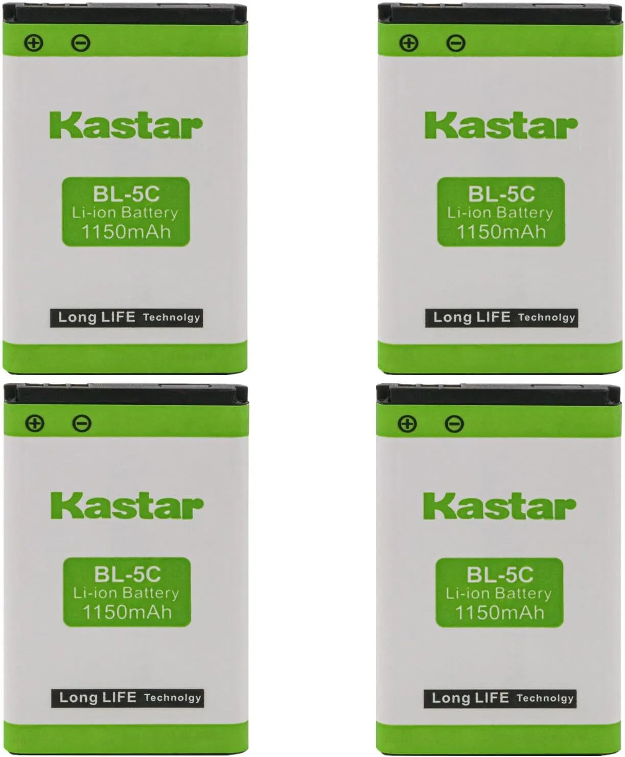 Kastar BL-5C Battery 4-Pack Replacement for RTX 8630, RTX 8830, Snom M65, Snom M85, T-Com Octophone 8232, T-Com Octophone 8242, T-Com Sinus A806, Tecsun ICR-100, Agfeo DECT 60, Agfeo DECT 60 IP