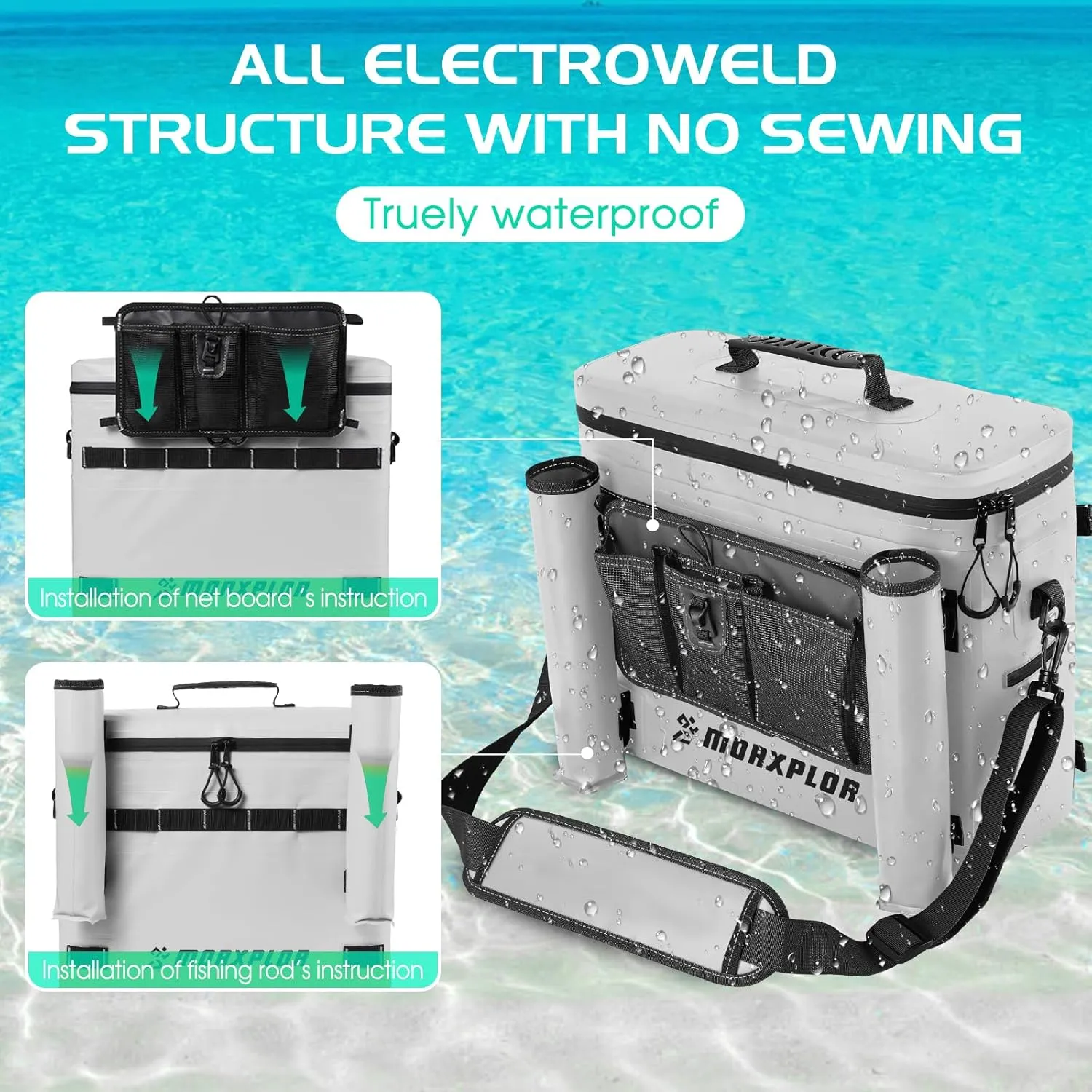 Kayak Cooler,Waterproof Kayak Seat Back Cooler for Kayaking,Kayak Accessories Cooler Bag,Protable Ice Chest,Beach Cooler,Travel Cooler for Camping or Lunch Bag