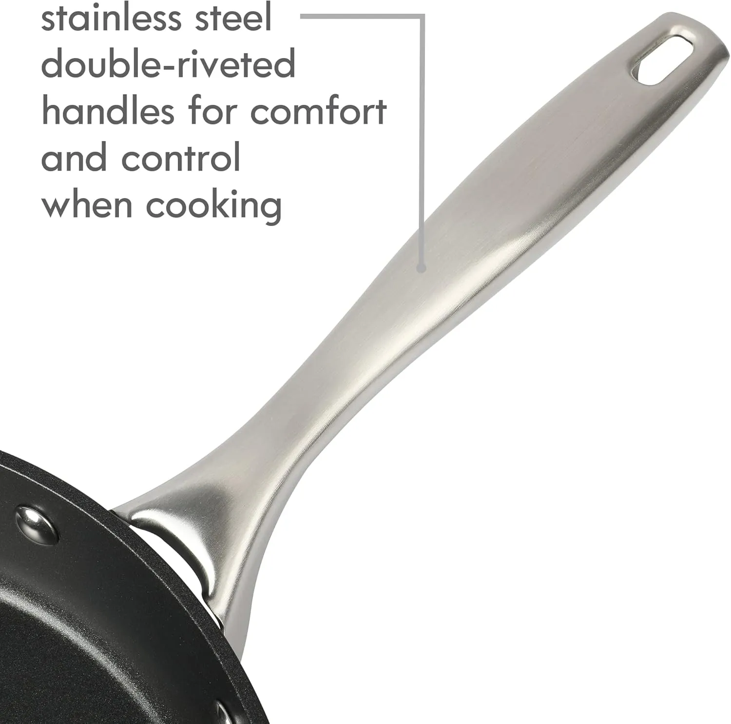 Kenmore Logan Black Stripe 10-Piece Nonstick Aluminum Induction Safe Cookware Set