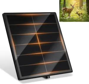 KEPEAK Solar Panel for Trail Cameras - 6000mAh Battery, Solar Battery Charger 12 Volt, Waterproof, Ideal for 24/7 Wildlife Monitoring