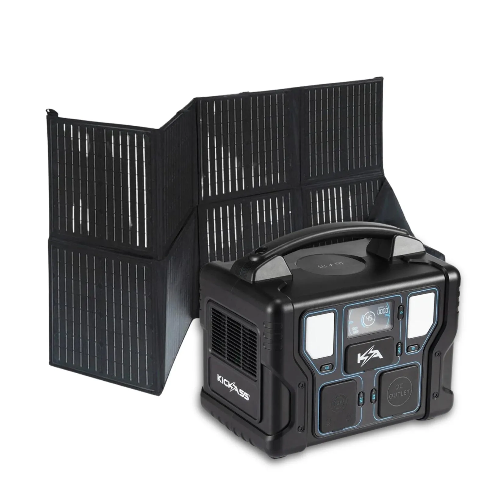 KickAss KickCharge 500 Portable Solar Generator Plus Kit
