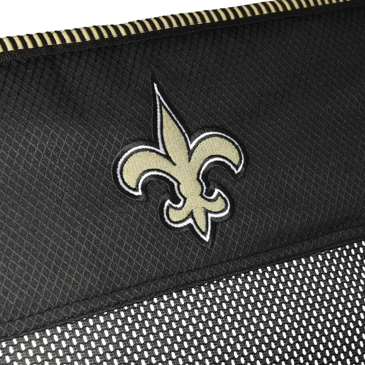 Kijaro NFL Sports Fan Folding Chair, 26" L x 35.5" W x 37" H, New Orleans Saints