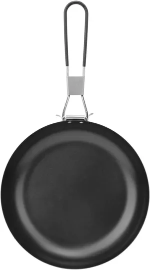 KIMISS Outdoor Portable NonStick Pan, Folding Camping Cookware for Picnic Hiking Backpacking, Lightweight Kitchen Utensils with AntiScalding Handle
