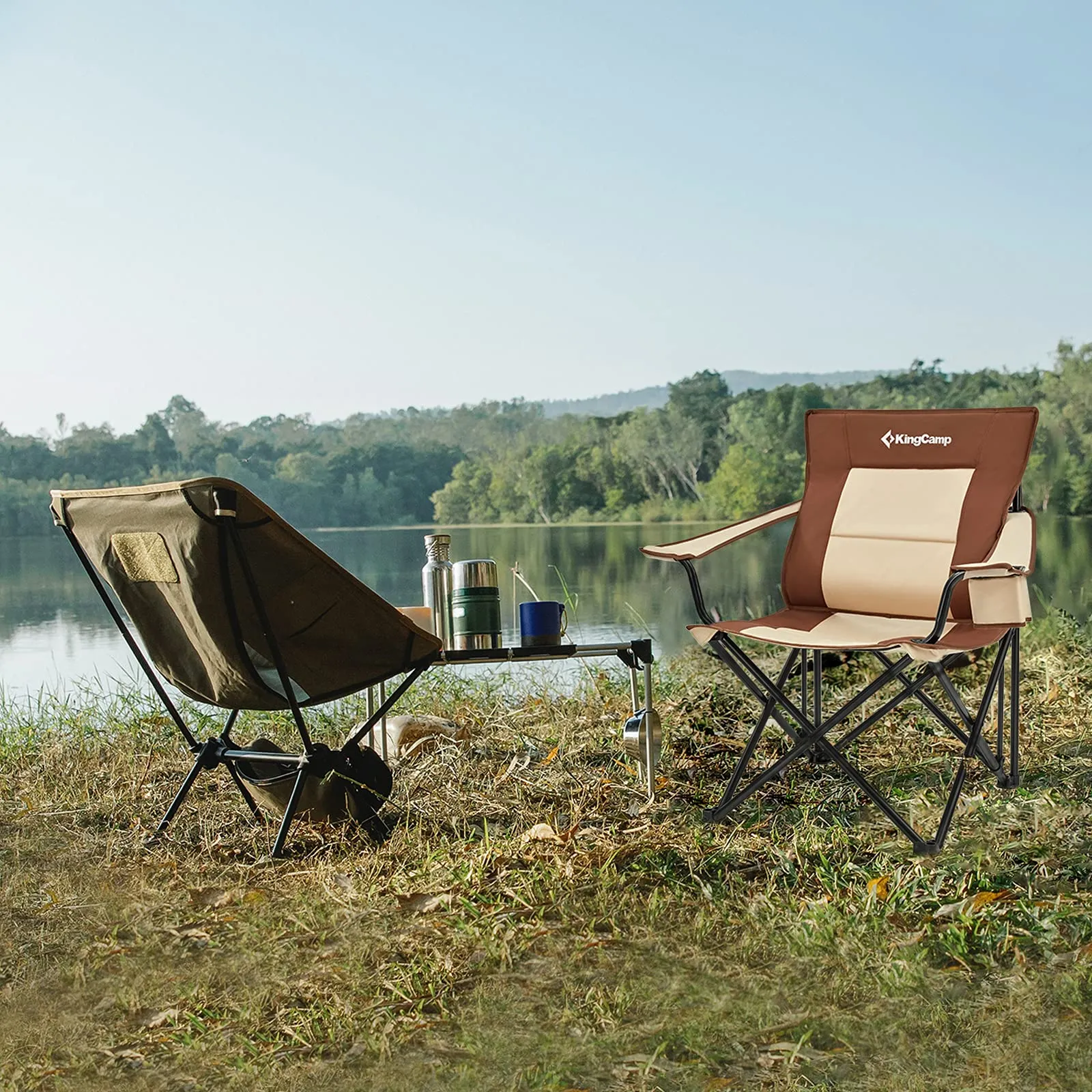 KingCamp Folding Camping Chair with Cup Holder