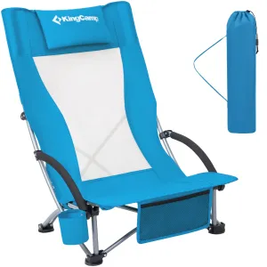 KingCamp High Mesh Back Low Sling Beach Chairs