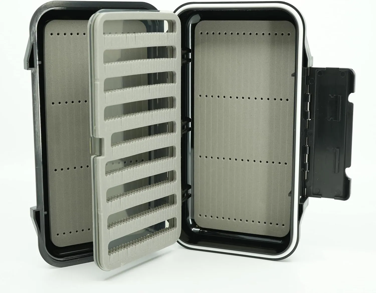Kingfisher Waterproof Dry Fly Fishing Box with Leaf