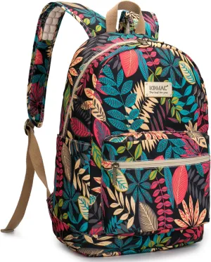 Kinmac Laptop Travel Outdoor Backpack with Massage Cushion Straps For 13 inch 14 inch and 15 inch Laptop (Black Mape)