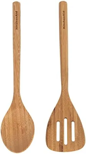 KitchenAid Bamboo Turner and Spoon Set, 2-Piece
